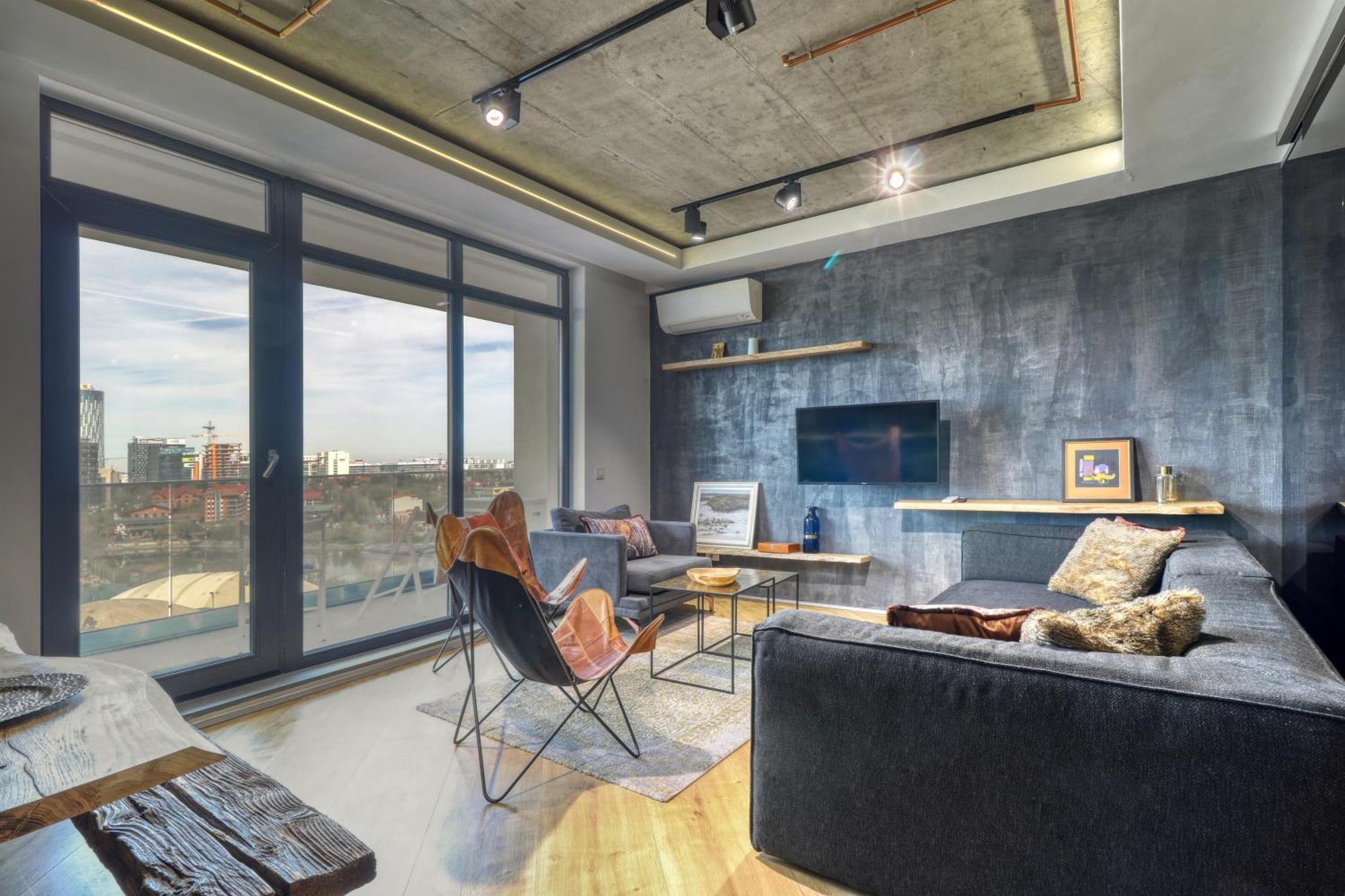 Penthouse Floreasca Bukares Bagian luar foto
