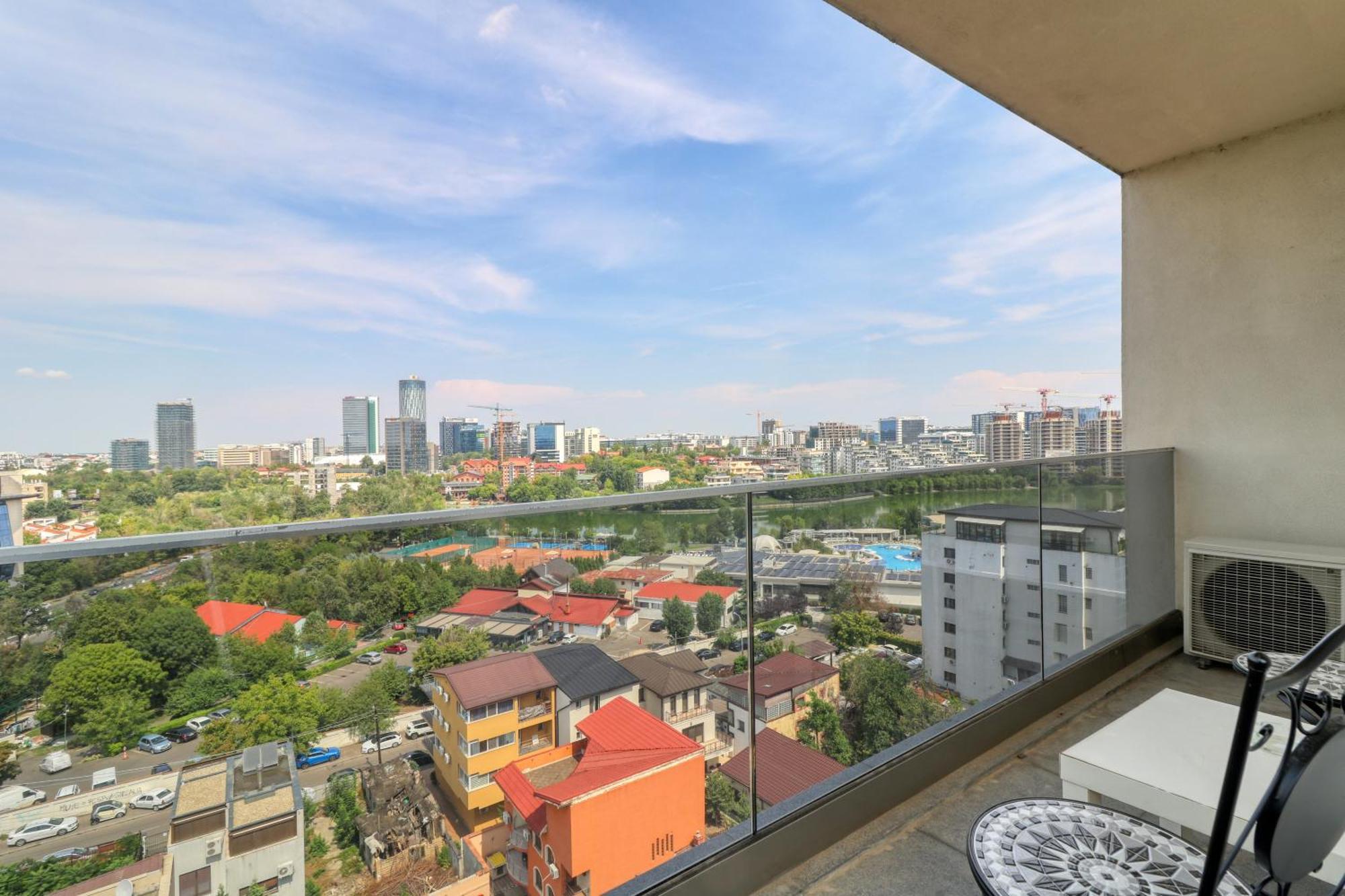 Penthouse Floreasca Bukares Bagian luar foto